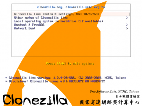 Clonezilla Grub Clonezilla Grub
