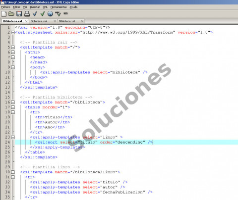 Soluciones XSLT