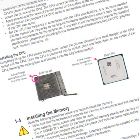 Manual de la placa base: montaje de componentes