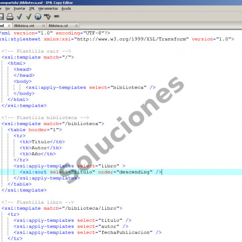 Soluciones XSLT