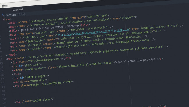 Código HTML5 Código HTML5