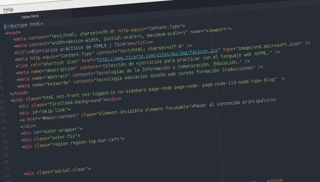 Código HTML5 Código HTML5