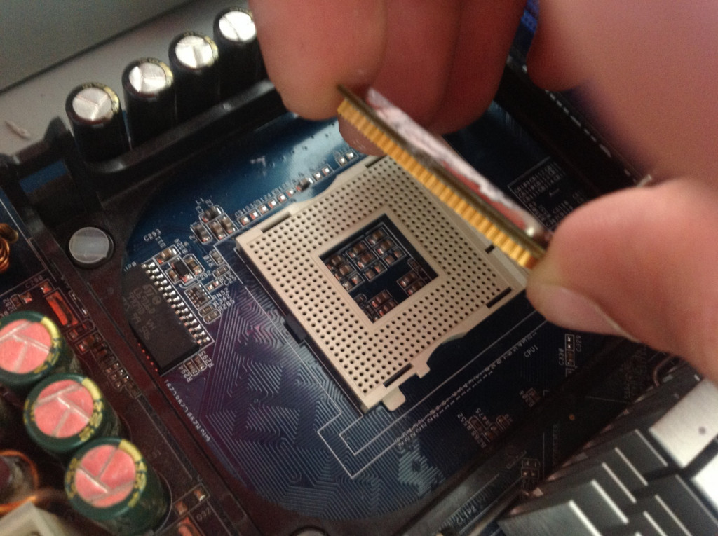 Socket del microprocesador en la placa base