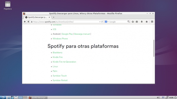 Instalando Spotify