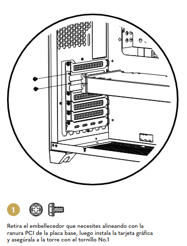 Instalación tarjeta gráfica