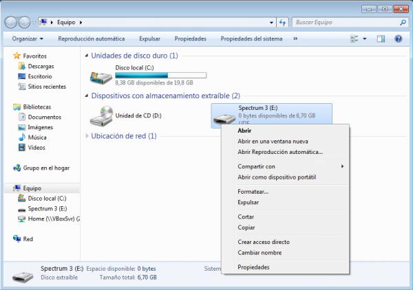 Windows formatear pen drive