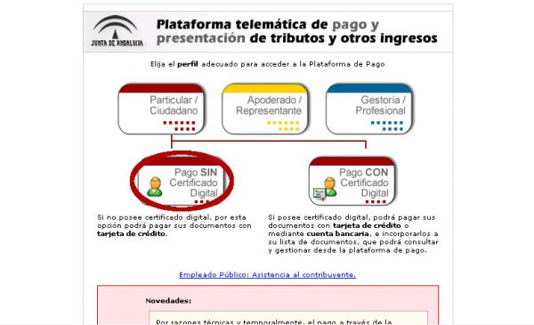 Pago telemático Modelo 046