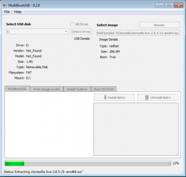 MultiBootUSB extraer imagen