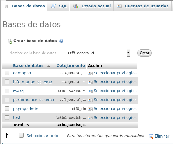 Collation y Caracter Encoding en Mysql